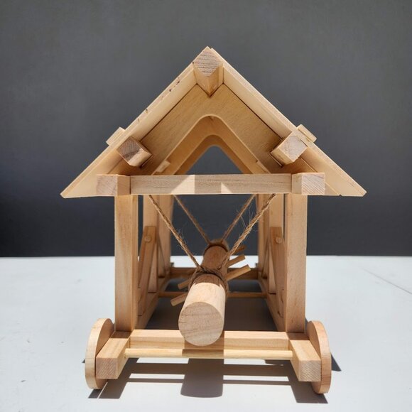 New Handcrafted Battering Ram Wooden Model History Social Studies Decor Wood - Picture 6 of 12